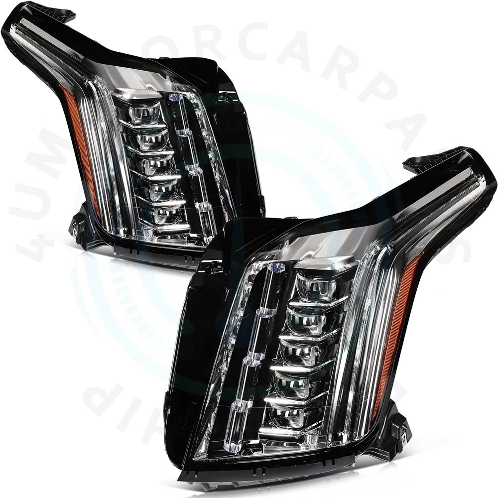 Black Housing Headlight Assembly for Cadillac Escalade ESV (2015–2020)