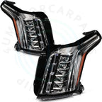 Black Housing Headlight Assembly for Cadillac Escalade ESV (2015–2020)