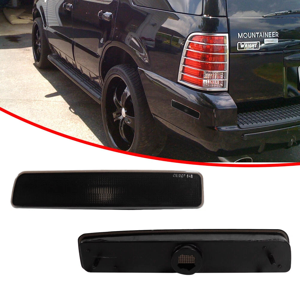 2X Smoked Rear Bumper Side Markers for Mercury Mountaineer (2002–2010)