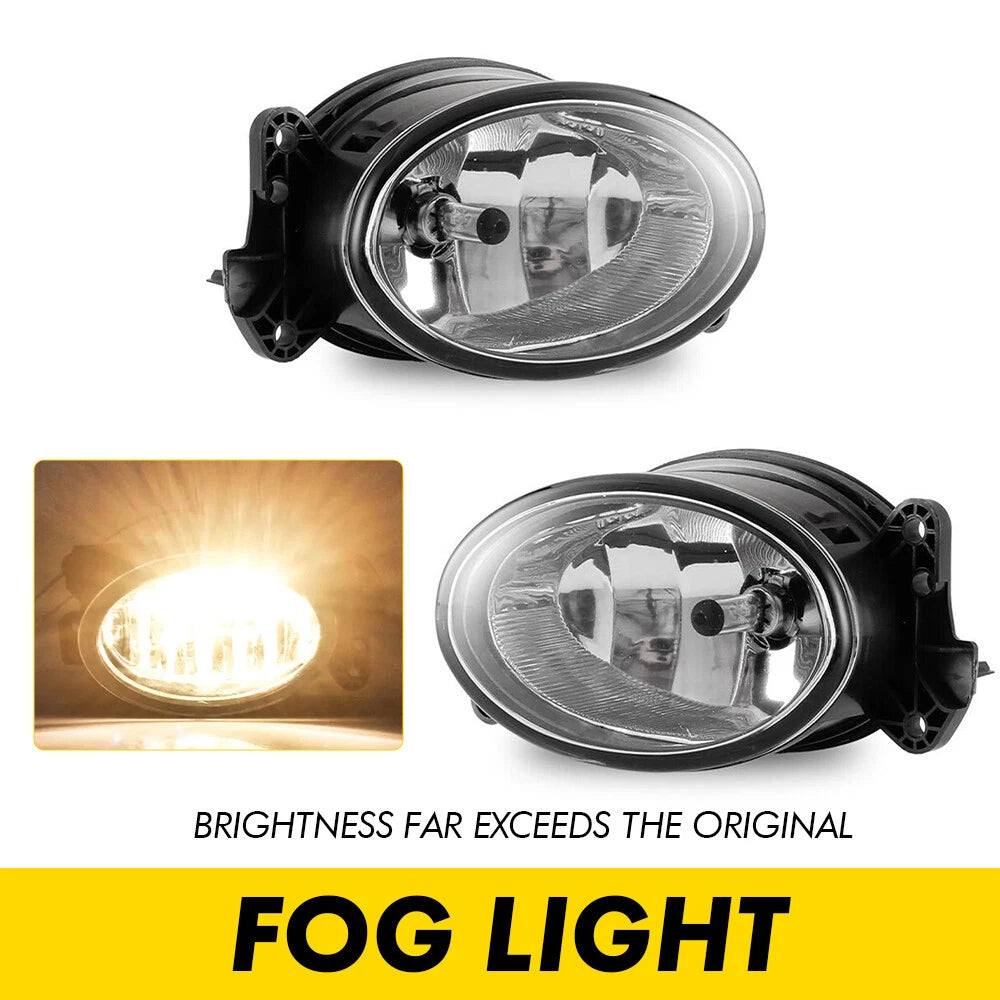 Set of 2 Bumper Fog Lights for Mercedes-Benz GL500 GL550 (2008–2012)