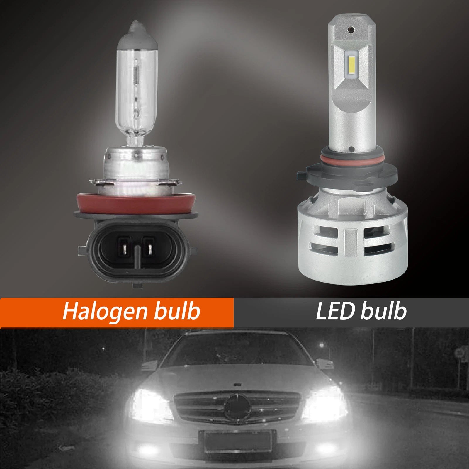 2X 9005 HB3 LED Headlight Bulbs for