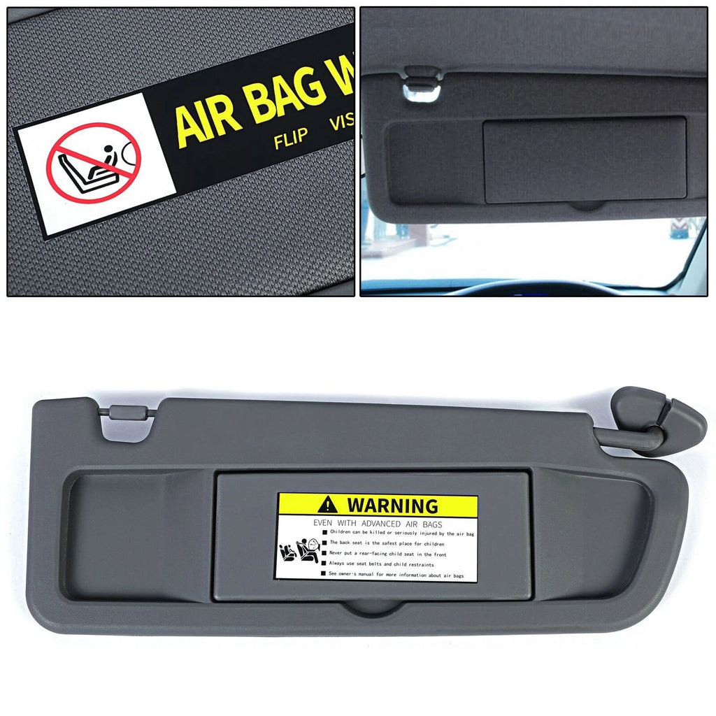 Right Front Passenger Sun Visor Dark Gray for Honda Civic (2006–2011)