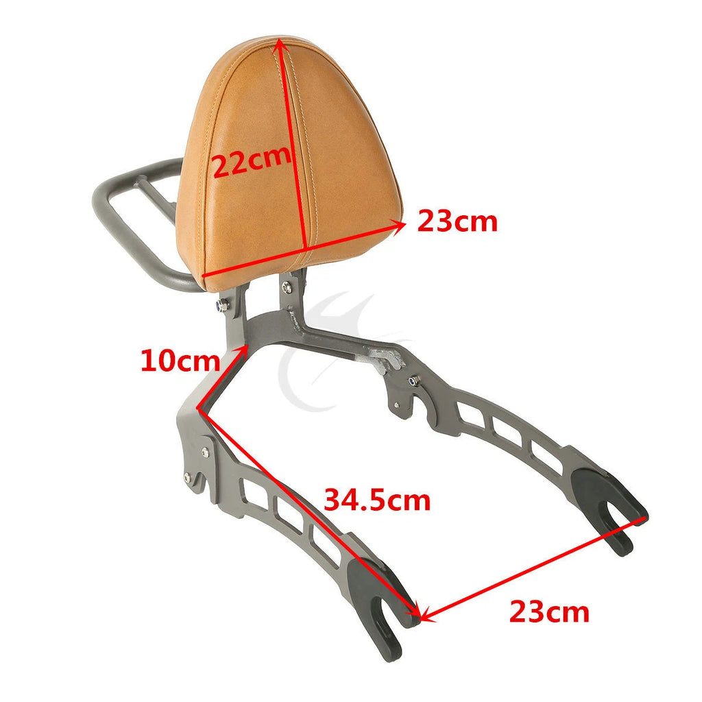 Passenger Sissy Bar Backrest & Mounting Spools for Indian Scout (2015–2024)