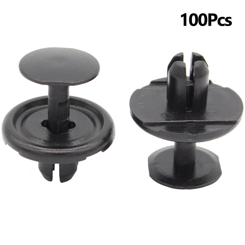 100 Pcs Nylon Clips for Toyota (Fits 20mm x 9mm, 7mm Hole)