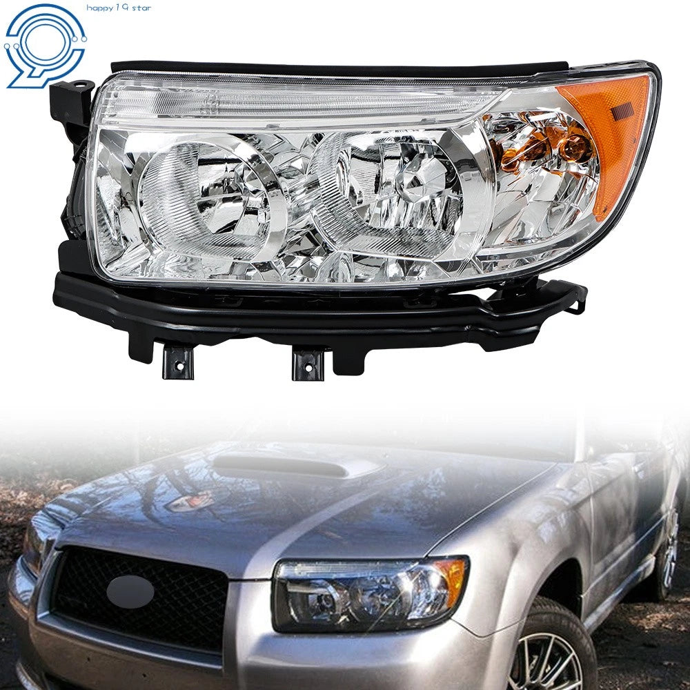 Halogen Headlight for Subaru Forester (2006–2008) Left Side with Bulb