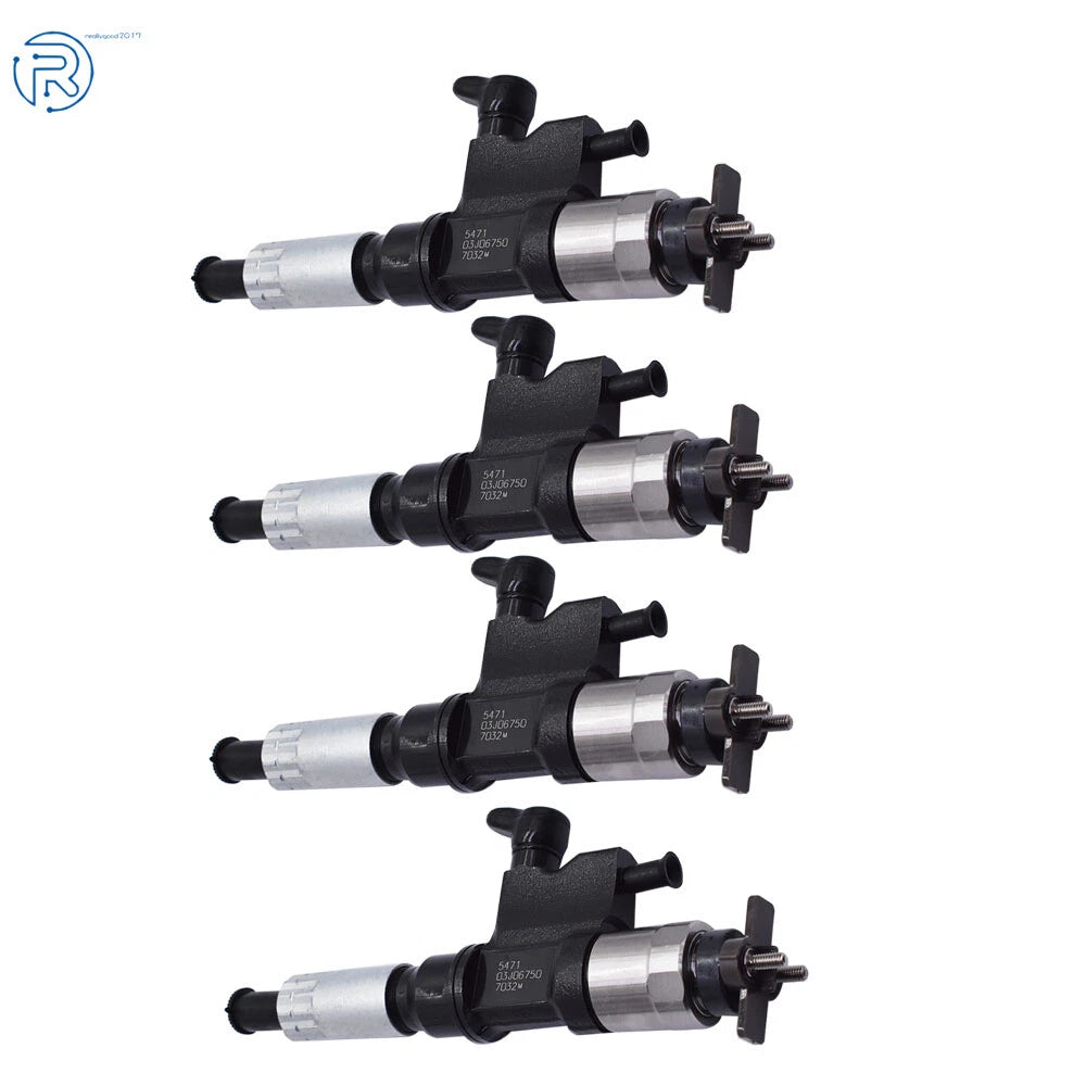 Set of 4 Fuel Injectors for Isuzu NPR NPR-HD 4HK1 5.2L (2001–2007)