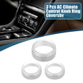 AC Radio Switch Knob Cover Decals for Dodge Durango (2014-2020) - Set of 3