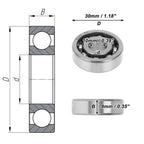 6200 Deep Groove Ball Bearing for Scooter Skateboard Wheel (P0 10x30x9mm)