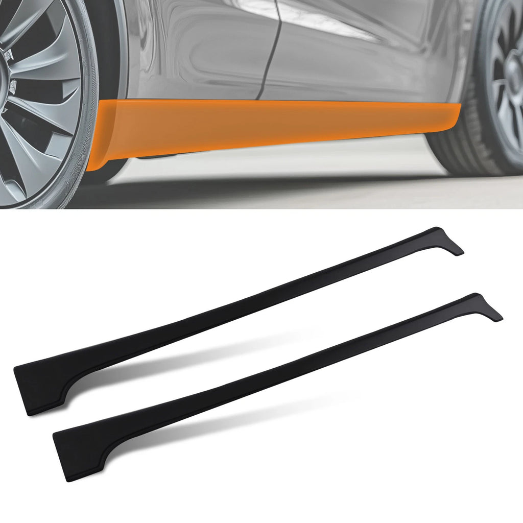 Body Kit Side Skirt Extension Panel for Honda Civic Sedan (2012–2015) Black ABS
