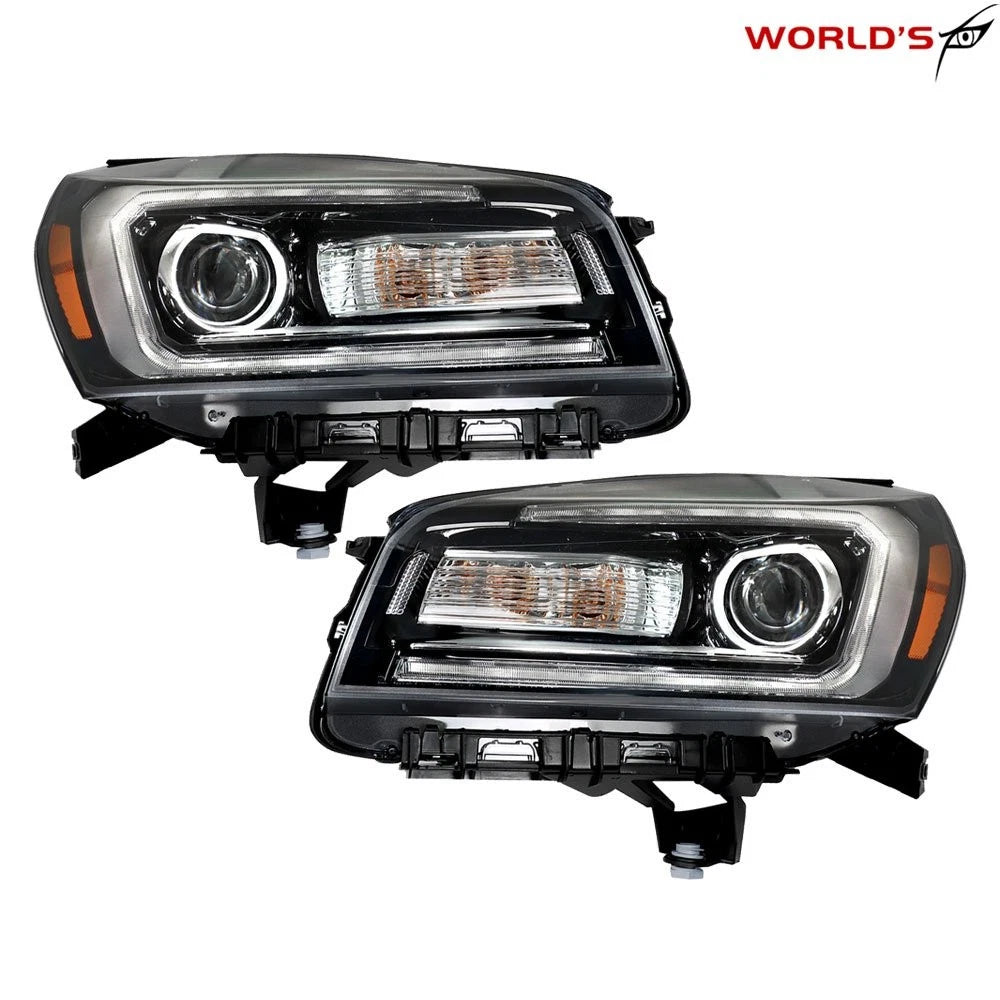 LED Tube Projector Black Headlights for GMC Acadia (2013–2016)