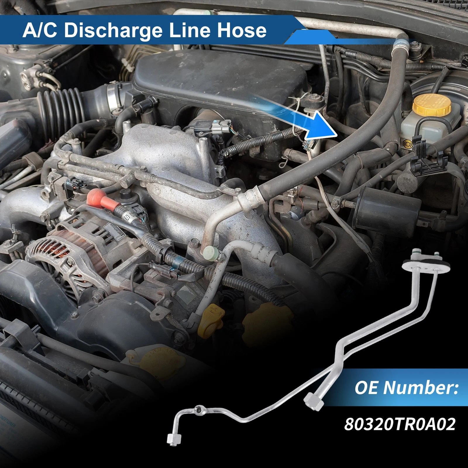 A/C Refrigerant Liquid Hose for Honda Civic (2012–2015) No. 80320TR0A02