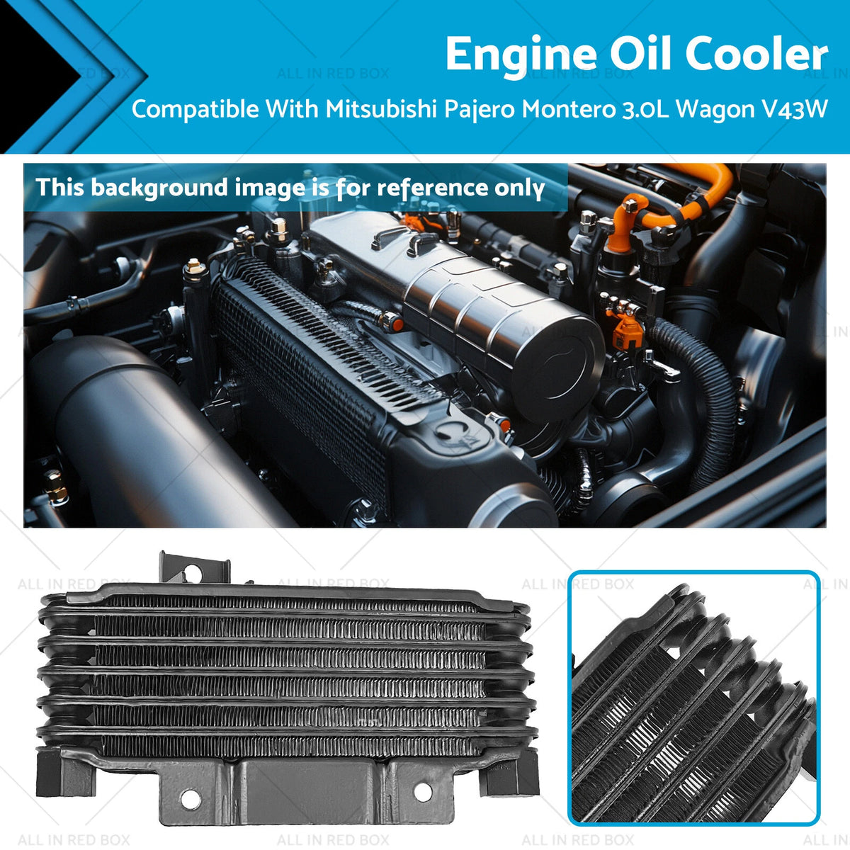 Engine Oil Cooler for Mitsubishi Pajero Montero 3.0L Wagon (1991–1999)