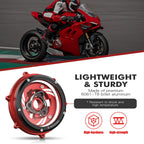 CNC Transparent Clutch Cover Pressure Plate Kit for Ducati Panigale V4 S (2018–2024)