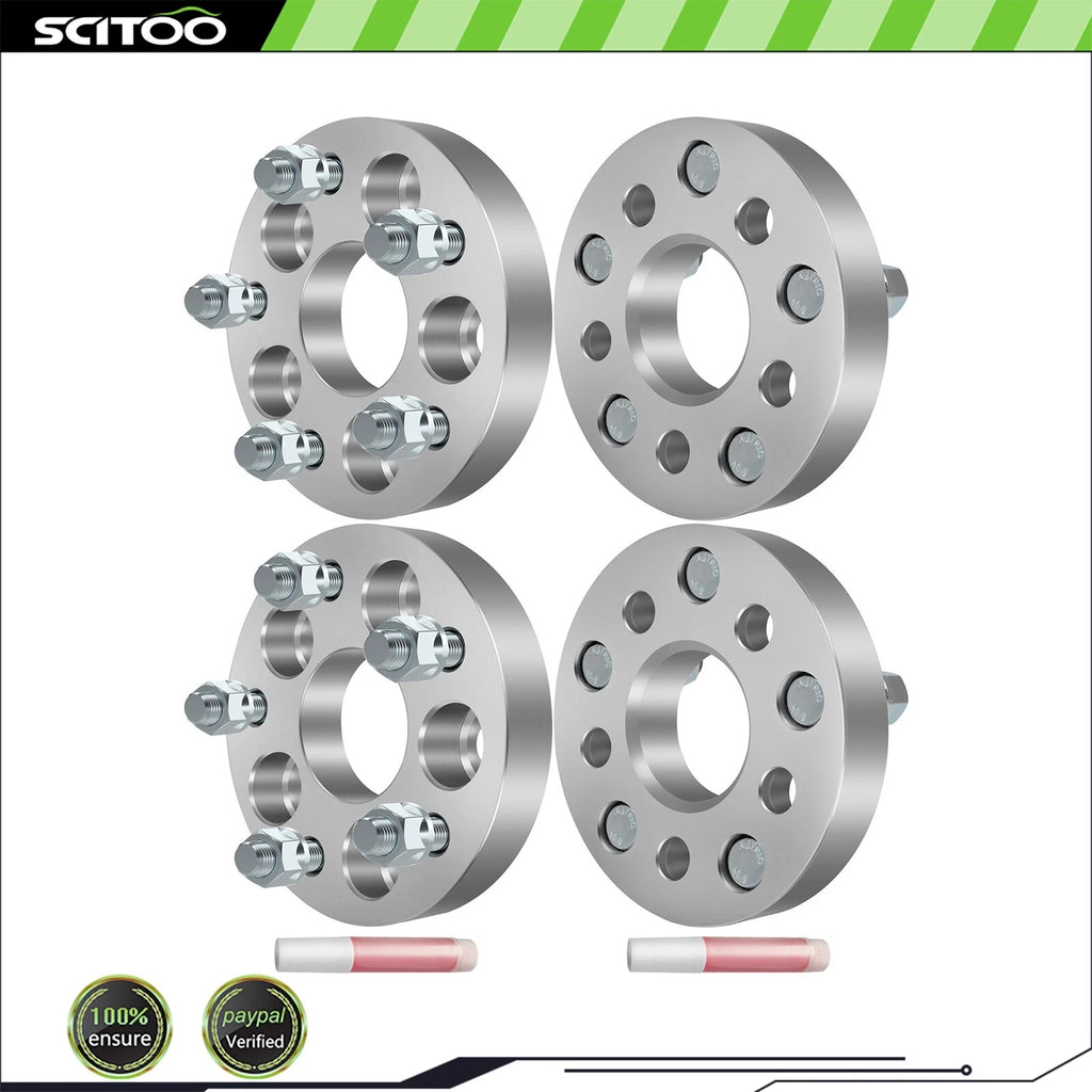 4Pcs 1" Wheel Adapters 5x100 to 5x112 12x1.5 for Toyota Corolla Chrysler Sebring (2003–2019)