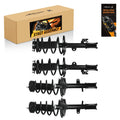 Set of 4 Quick Struts with Coil Spring for Toyota Highlander (2008–2010)