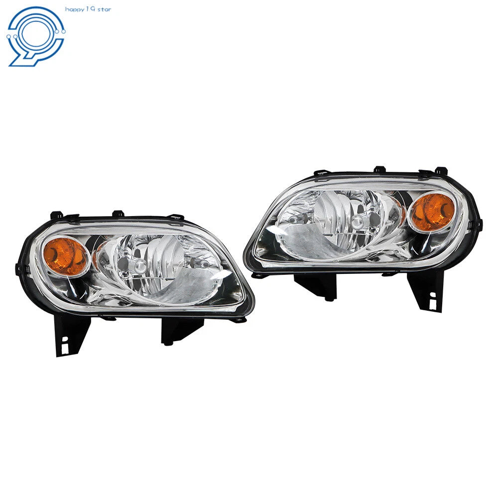 Set of 2 Halogen Headlights for Chevy HHR (2006-2011) Chrome Housing