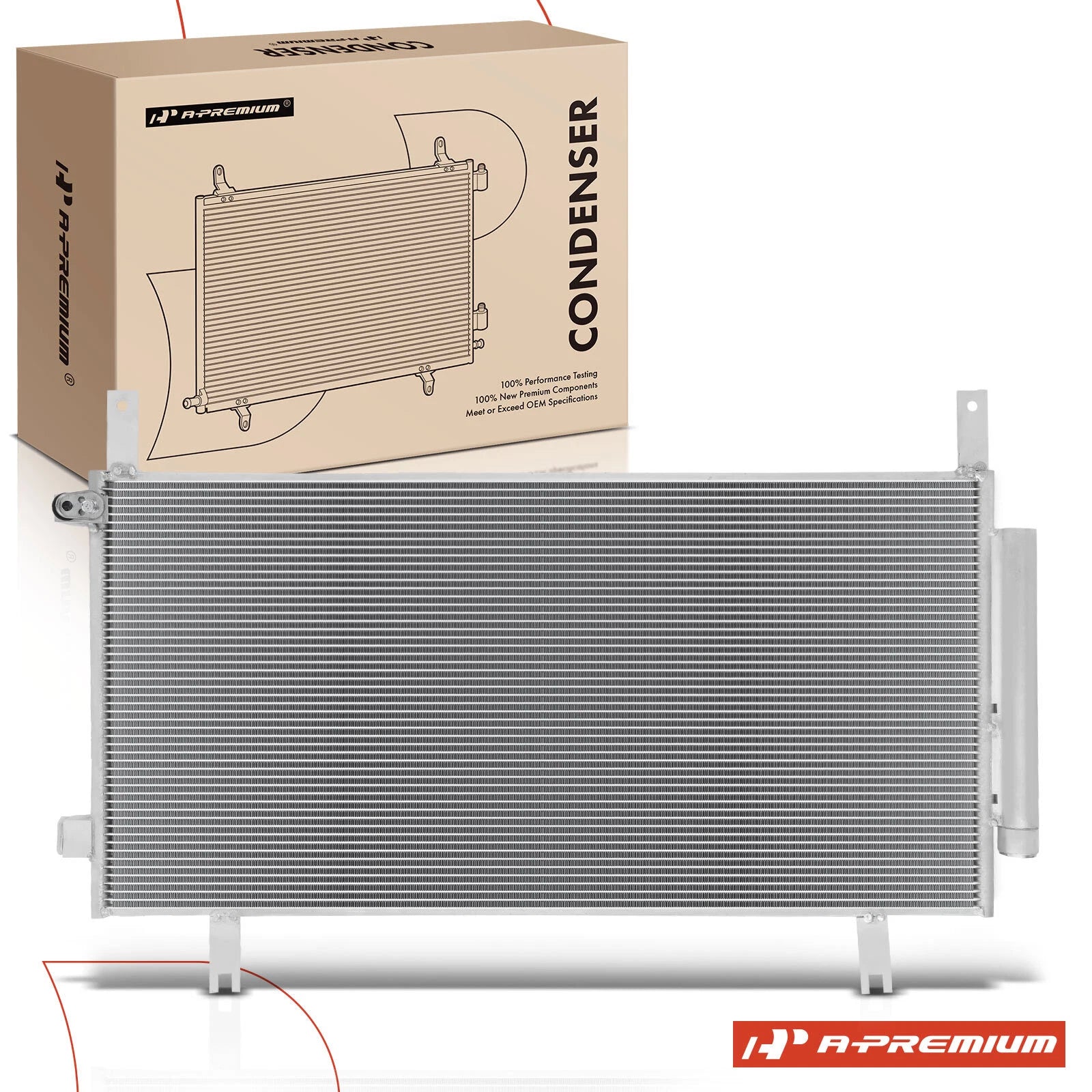 A/C Condenser with Bracket & Receiver Drier for Honda CR-V (2017–2022)