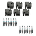 Set of 6 Ignition Coils & 12 Iridium TT Spark Plugs for W202 C208 V6