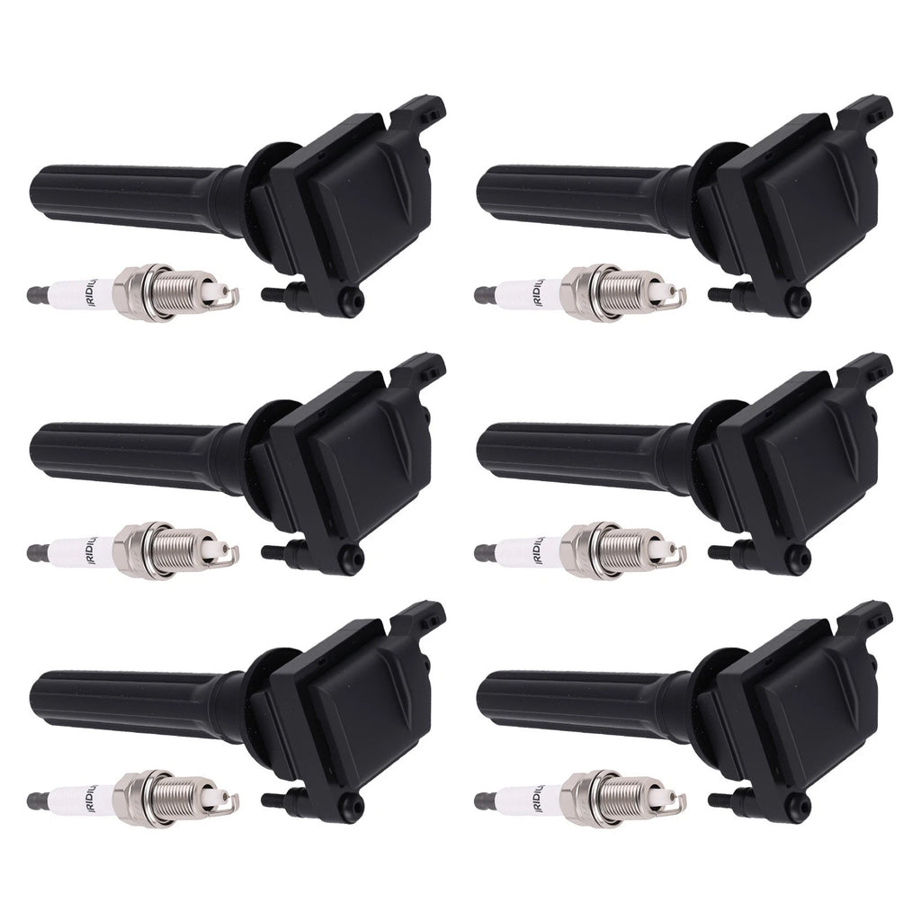 Set of 6 Ignition Coil Spark Plugs for Dodge Magnum Intrepid (2005–2008) UF269