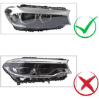 Right Side Xenon Headlight with AFS for BMW 5 Series G30 G31 (2017–2023) 63117214960