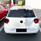 Carbon Look Tail Light Eye Lids Covers for VW Polo Hatchback (2018–2021)