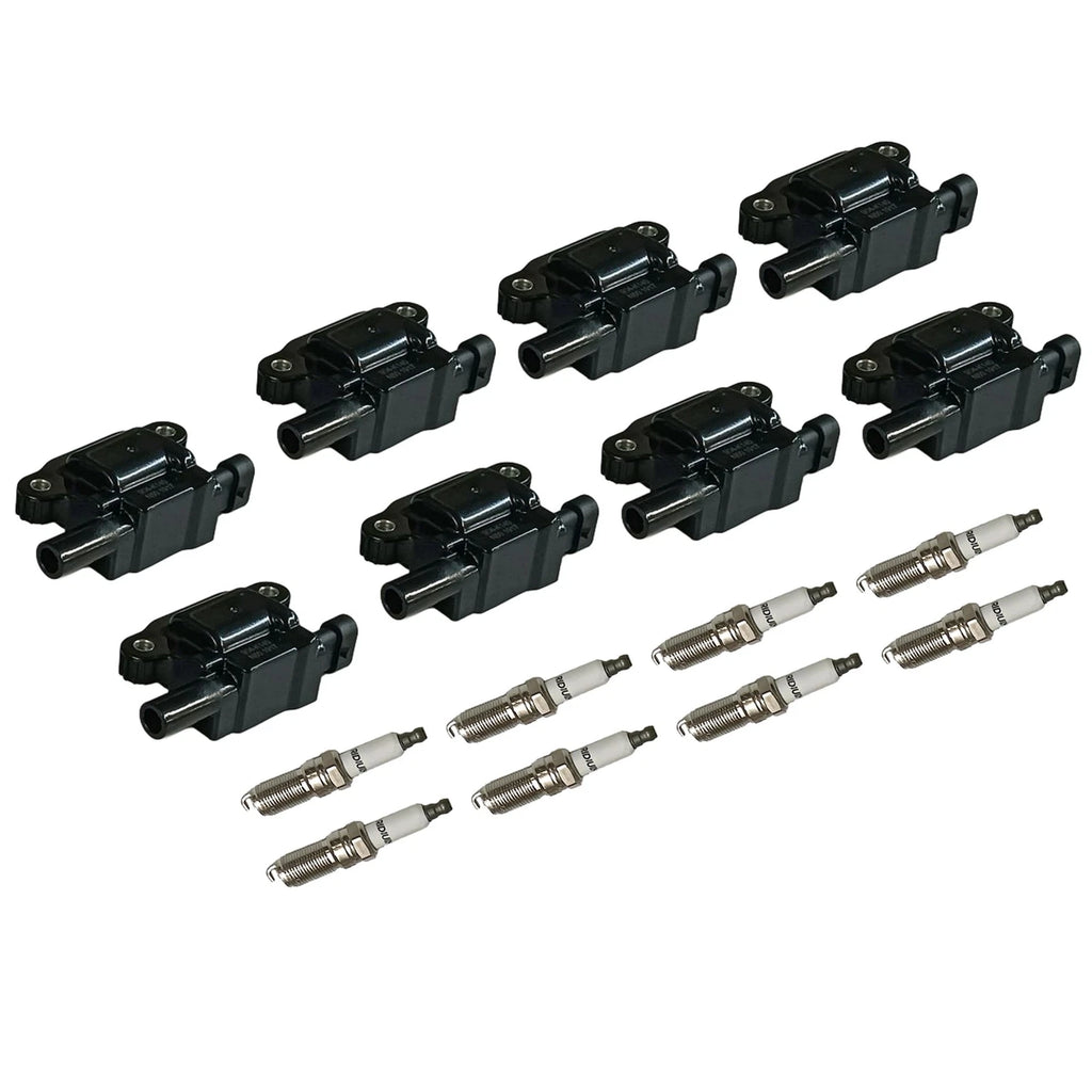 Set of 8 Ignition Coils & Spark Plugs for Tahoe Yukon Sierra 1500 (2007–2014)
