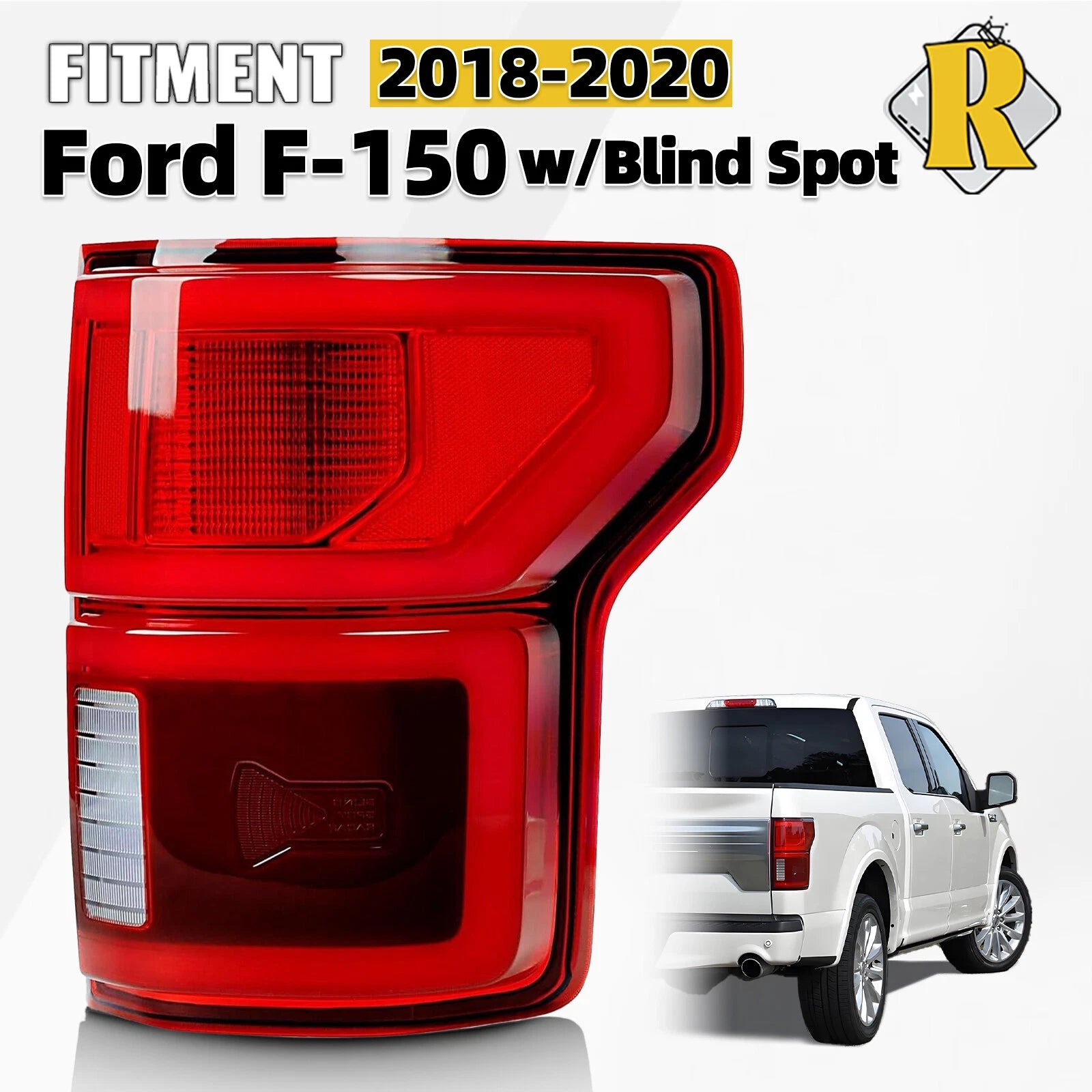 LED Tail Light Right Passenger Side for Ford F-150 (2018–2020) KL3Z13404B