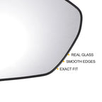 Right Side White Glass Mirror with Back Non-Heated for Hyundai Tucson (2022-2024)
