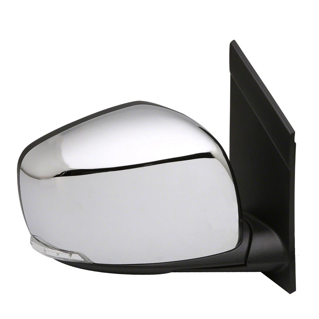 Replacement Passenger Side Door Mirror Chrome for Toyota Hilux (2005–2015)