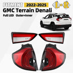 Set of 4 Full LED Tail Lights for GMC Terrain Denali (2022–2025)