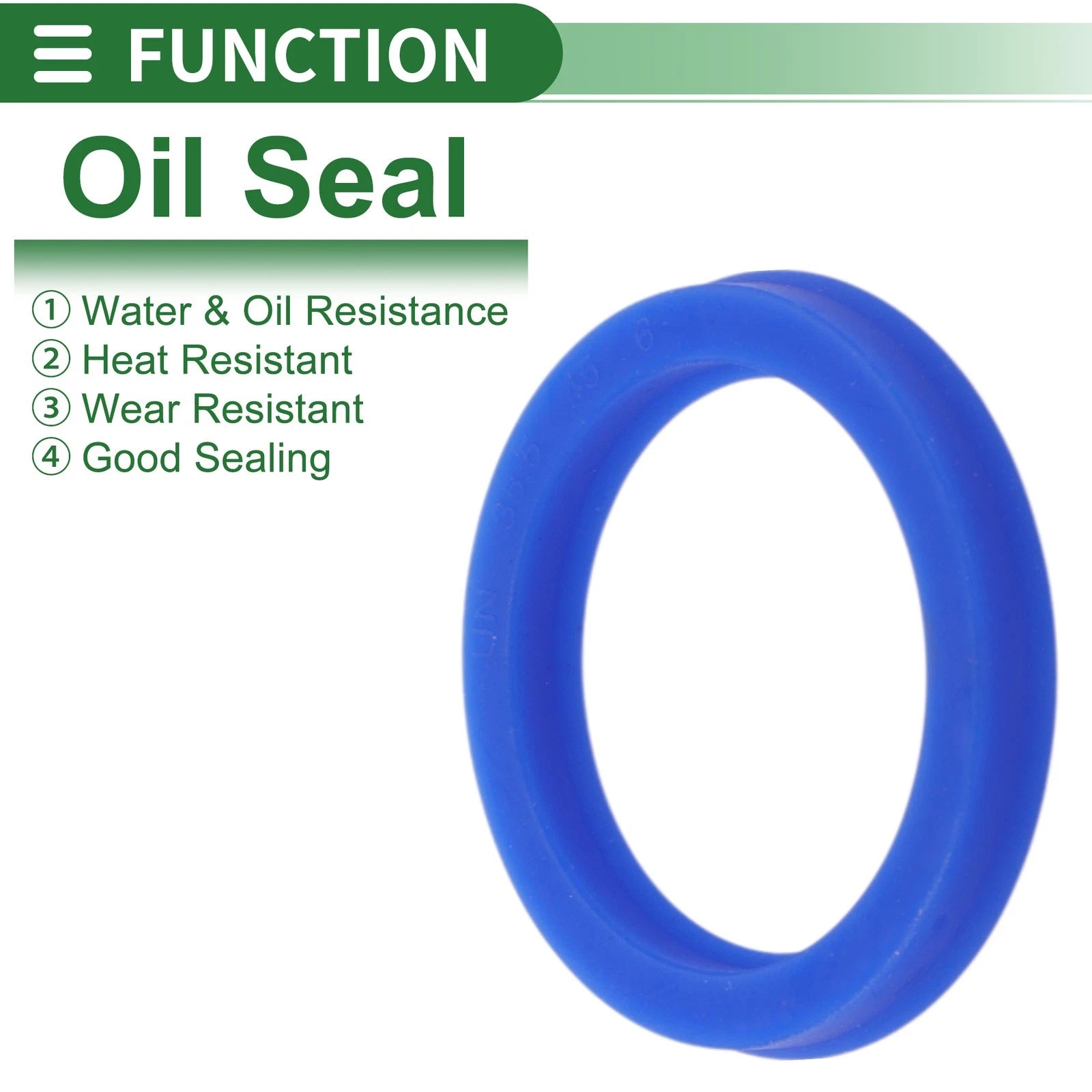 Set of 5 Oil Seal Rotary Shaft Seal 35.5x45x6mm High Pressure Blue