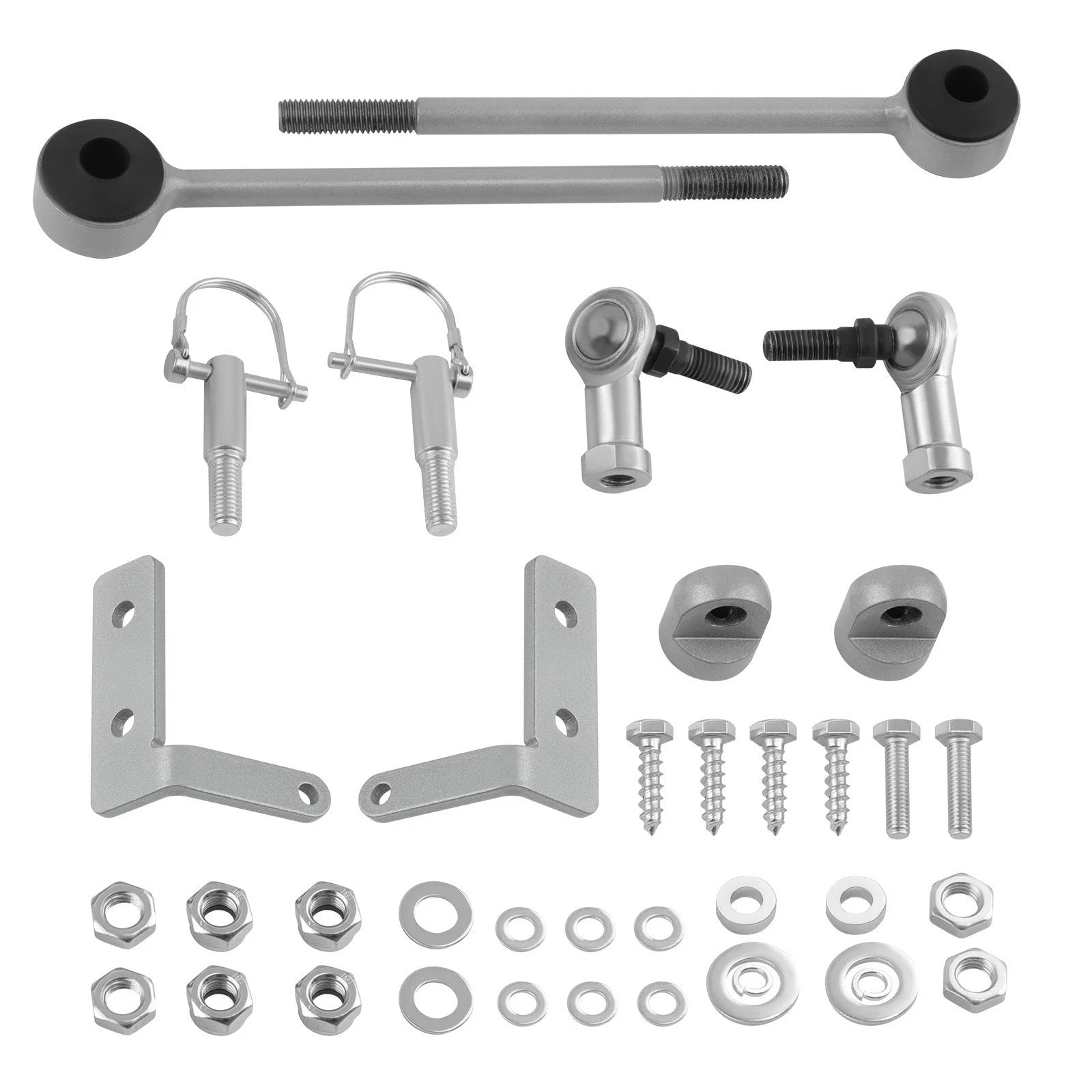 Front Sway Bar Quick Disconnect & Steering Crossover Kit for Jeep Cherokee (1984-2001)
