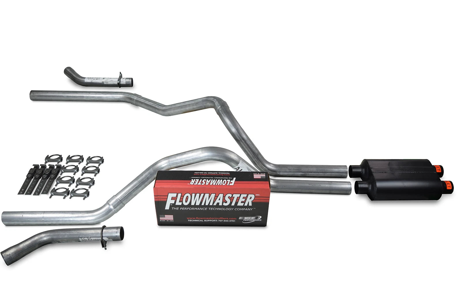 Dual Inlet Exhaust Kit for GM 1500 (1996–1999) - Flowmaster Super 44