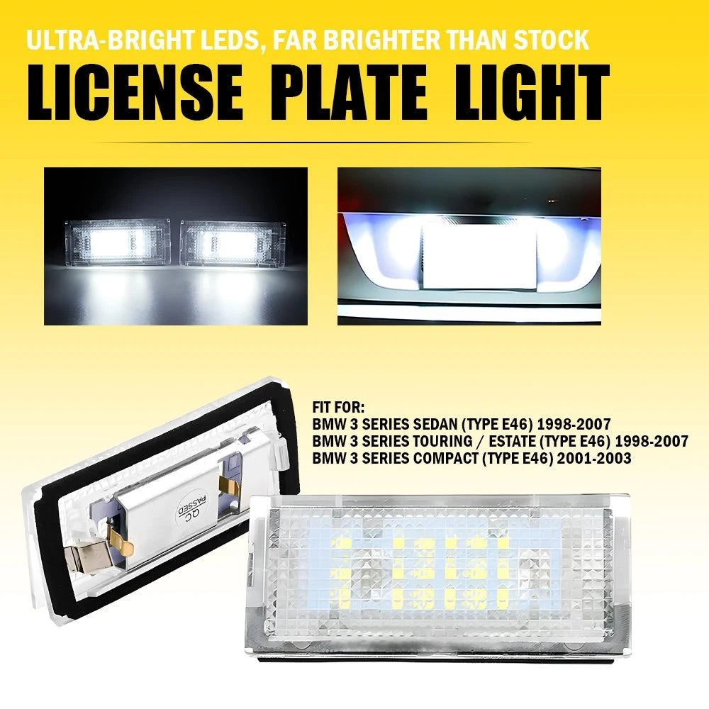 License Plate Light for BMW 3-Series E46 (1998–2006)