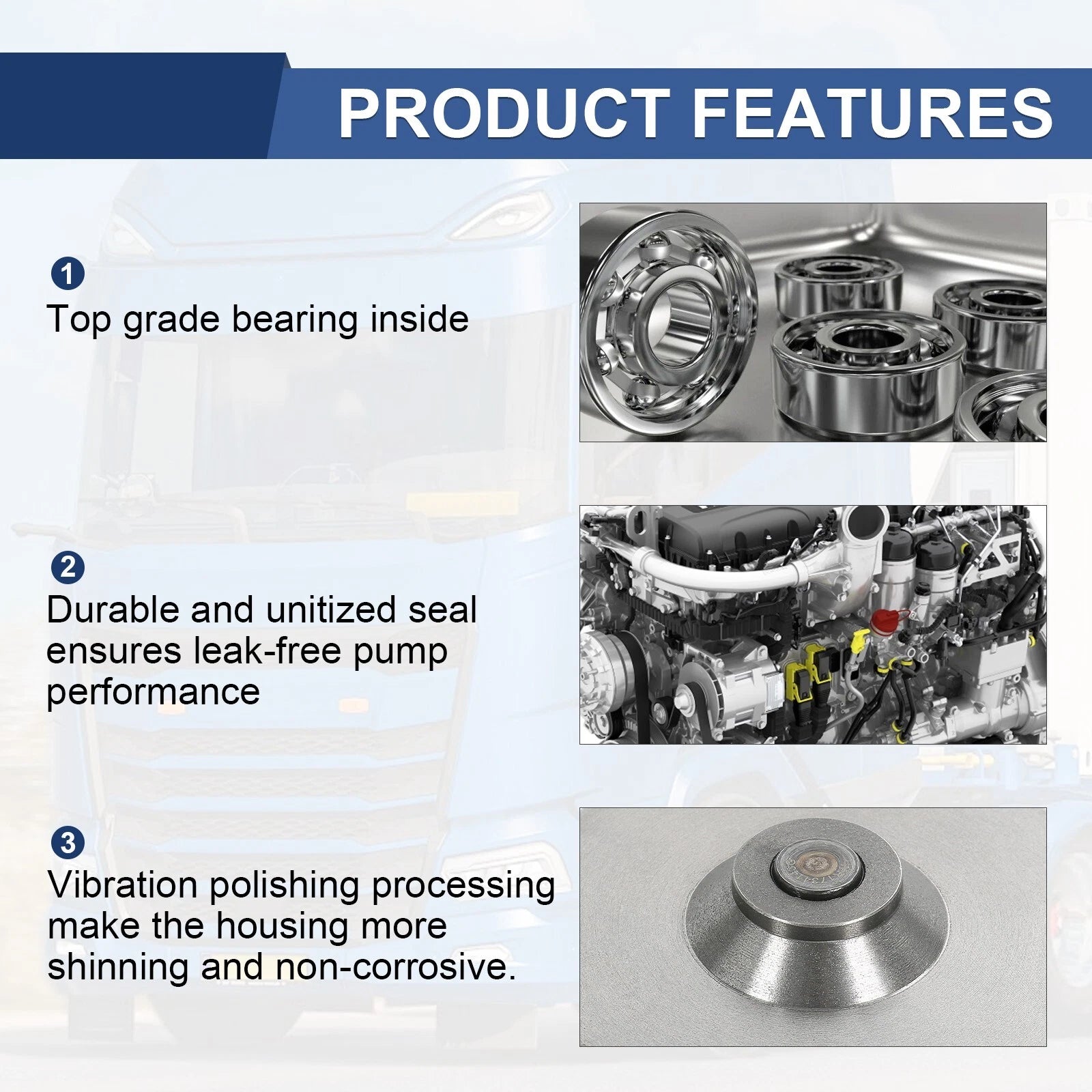 Water Pump for PACCAR DAF MX13 (2013-2023)