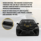 Hood Scoop for Universal Car SUV (Black Decorative Air Flow Intake)