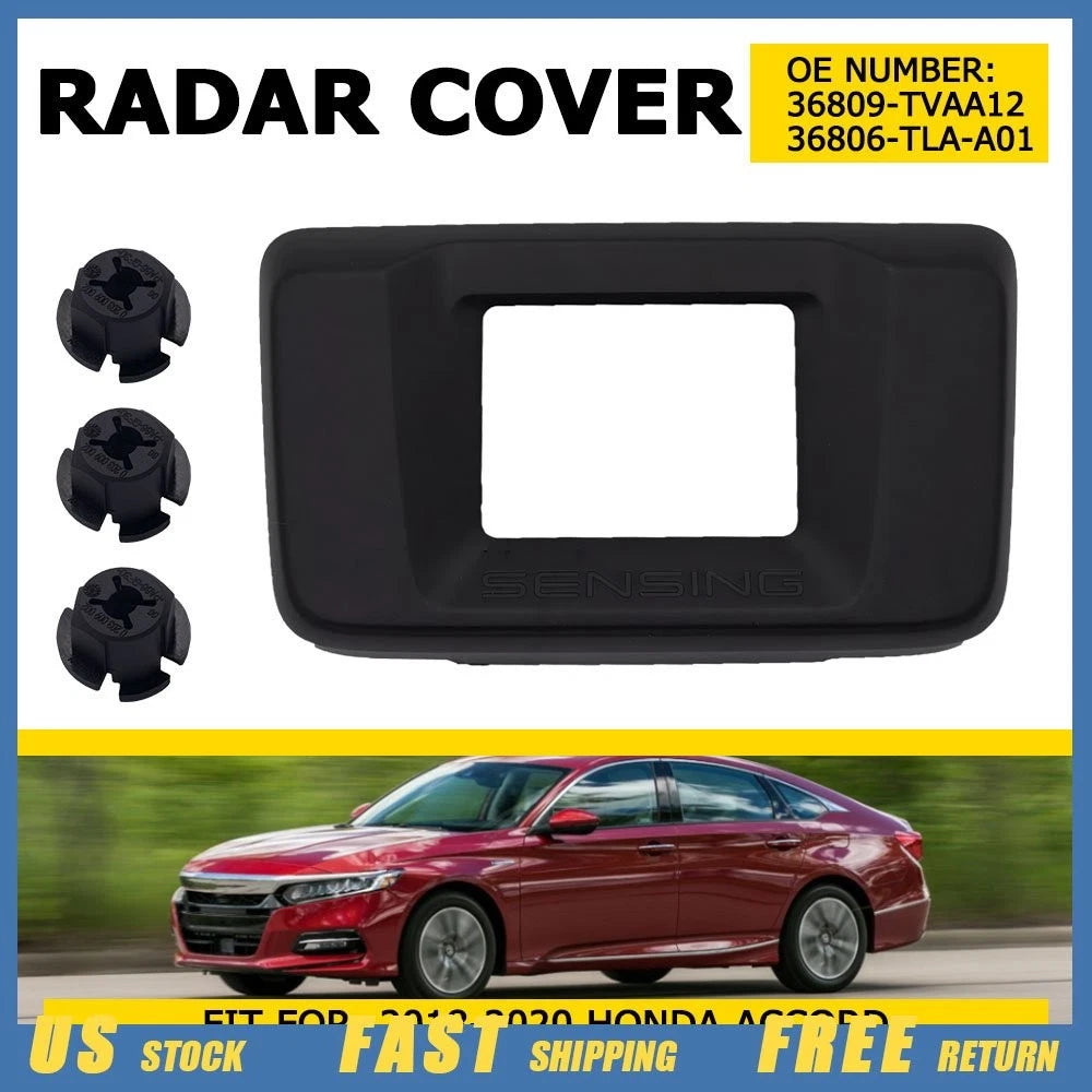 Distance Sensor Milliwave Radar Cover + 3 Clips for Honda Accord (2018–2020)