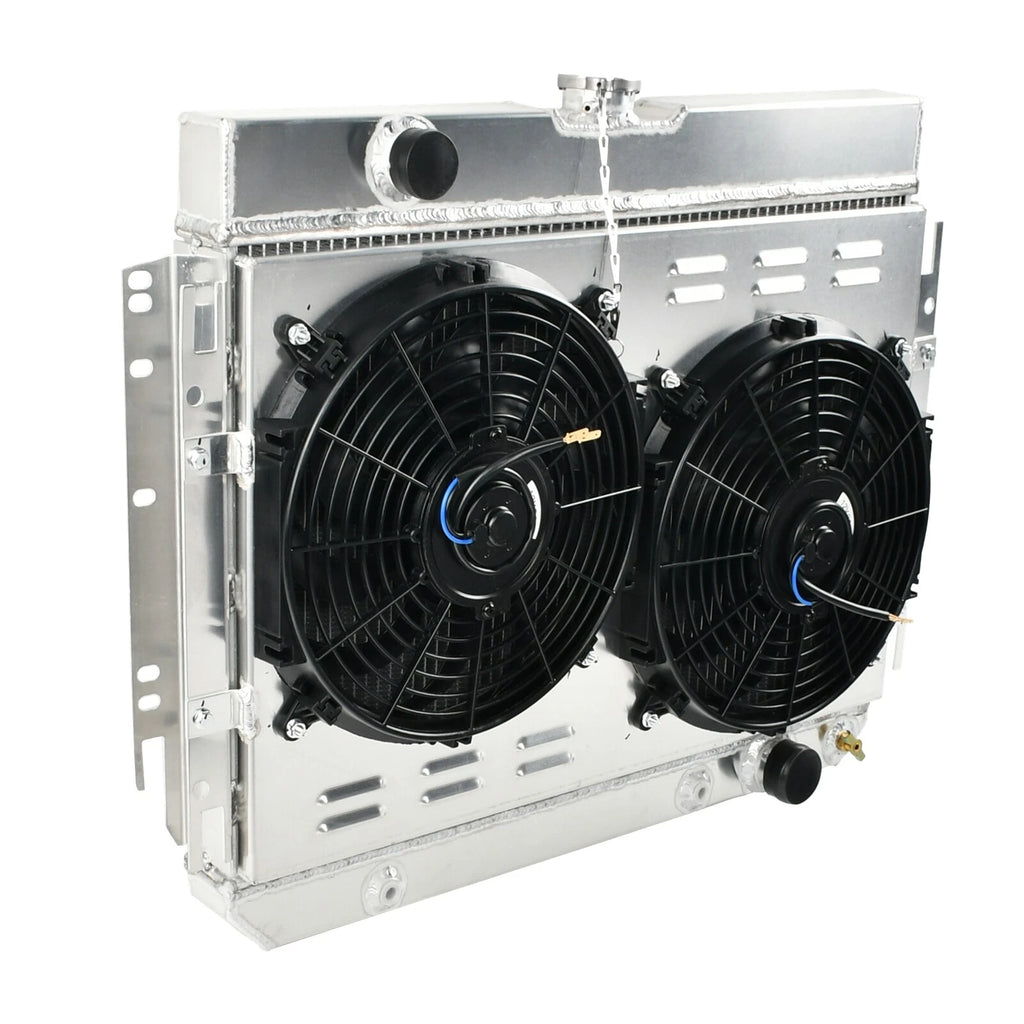 3Row Aluminum Radiator Shroud Fan for Chevy Impala/El Camino (1963–1967)