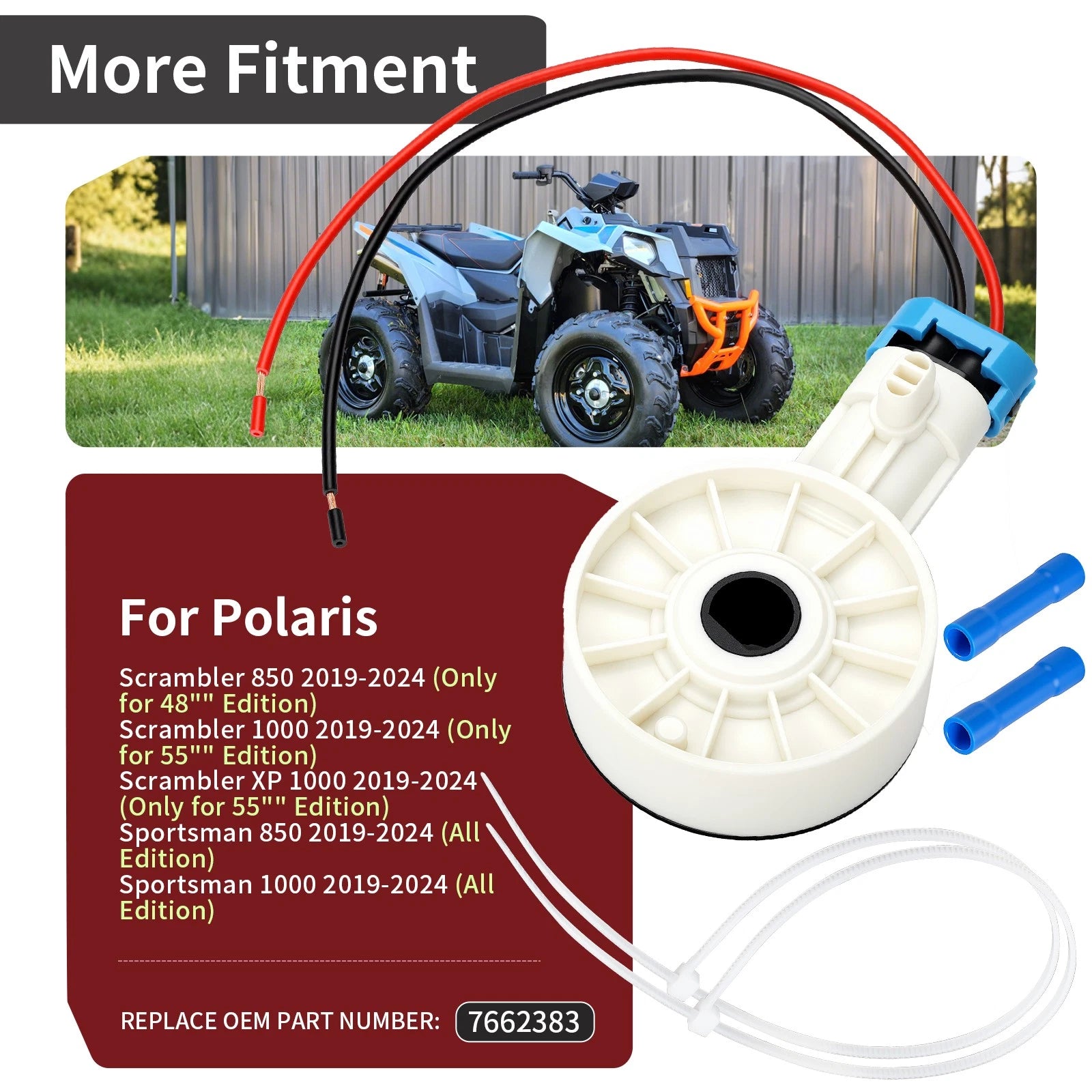 Gear Position Sensor + Harness for Polaris Scrambler 850 XP 1000 (2019–2024) 7662383