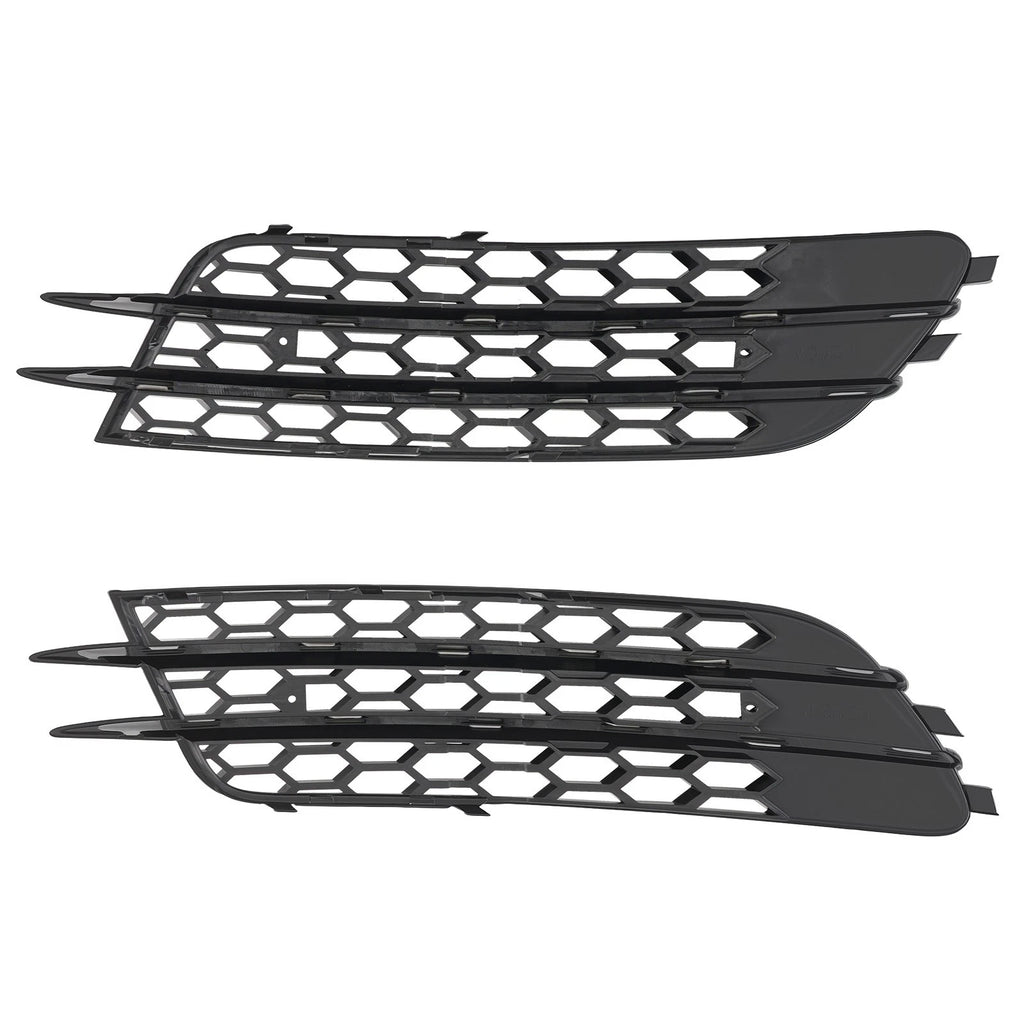Pair Front Bumper Fog Grille Cover for Audi A6 C7 (2012–2015) 4G0807681