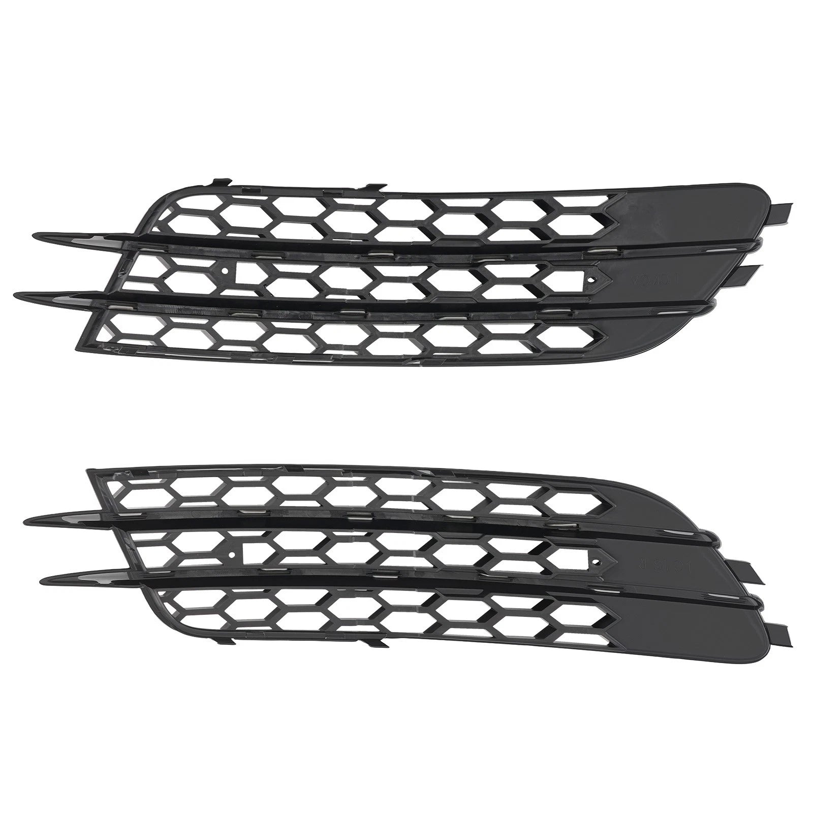 Pair Front Bumper Fog Grille Cover for Audi A6 C7 (2012–2015) 4G0807681