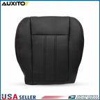 Left Front Bottom Seat Cover for Dodge Grand Caravan (2008–2020) Black Red Seam