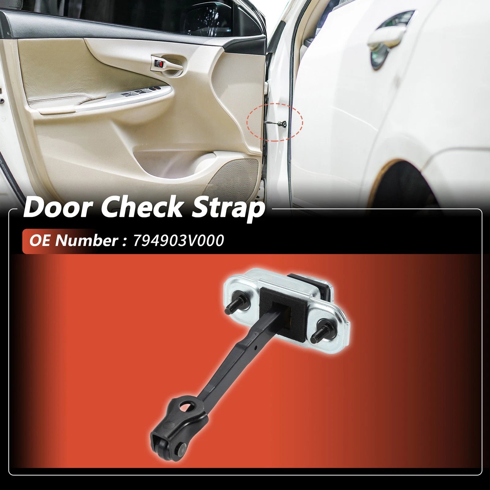 Rear Right Door Check Strap for Hyundai Azera (2012–2017) No.794903V000