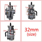 32mm Carburetor with Power Jet for PWK32 250cc-300cc Engine (2/4 Stroke)