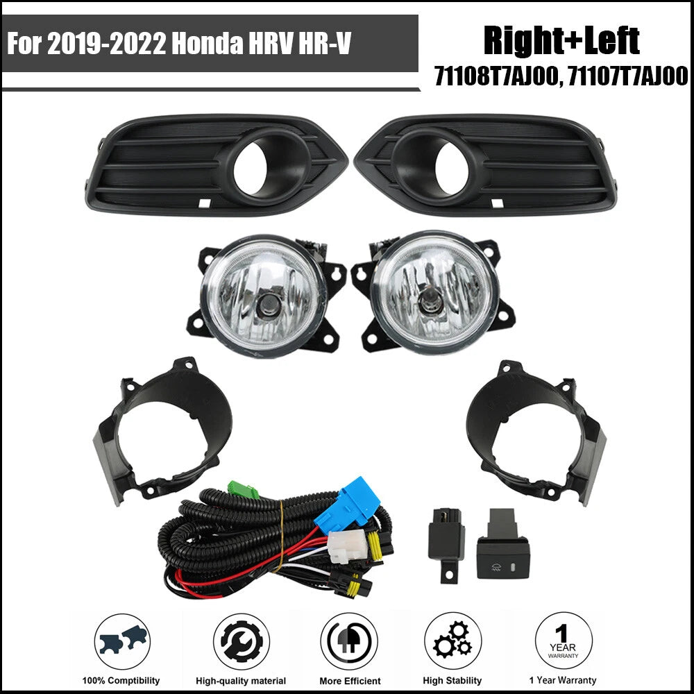 Fog Lights for Honda HR-V (2019â2022) Pair with Switch Wiring