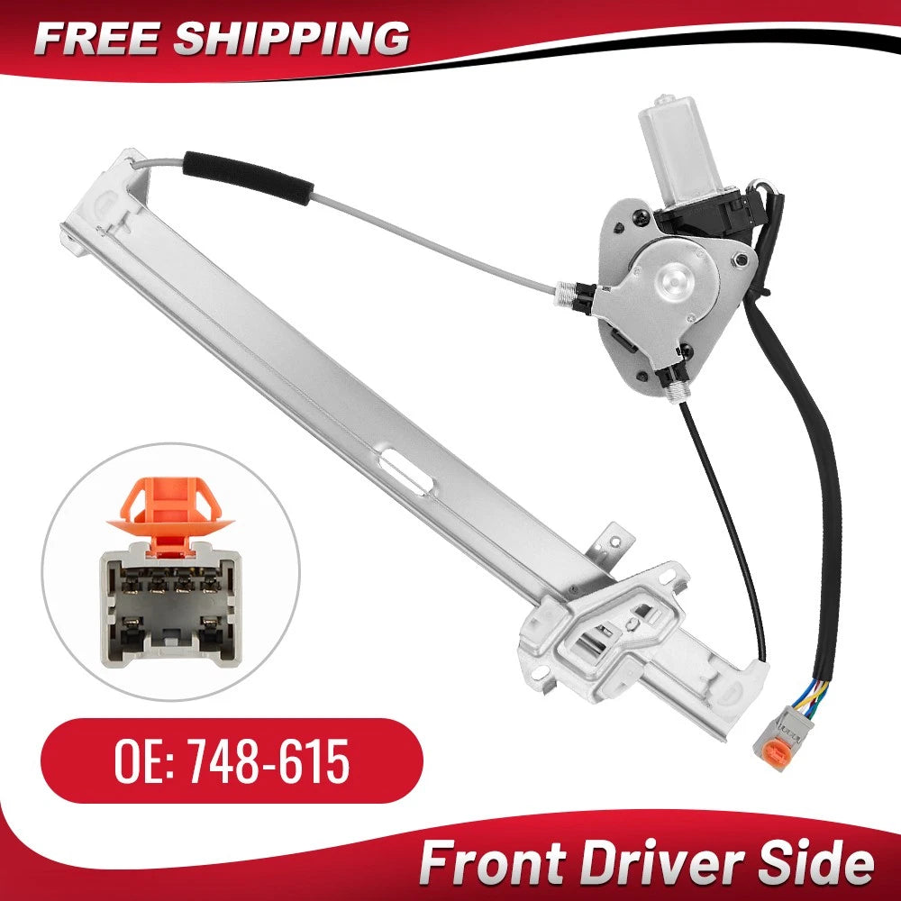 Front Left Power Window Regulator with Motor for Nissan Versa (2007–2010)