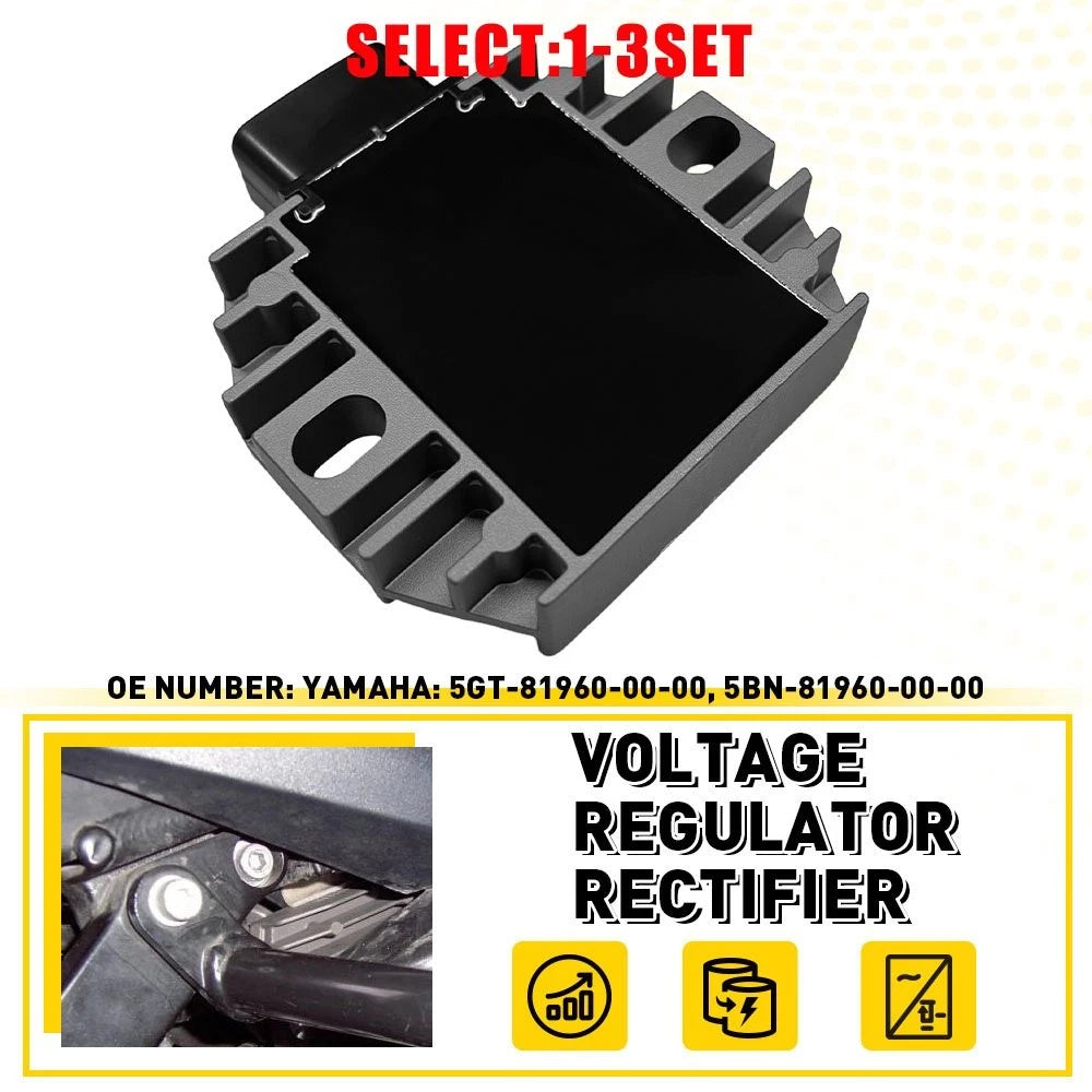 Regulator Rectifier for Yamaha (1-3X) 4JH-81960-01-00, 4JH-81960-00-00, 5SL-81960