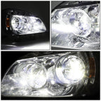 Pair of LED Headlight Lamps Assembly for Freightliner Cascadia (2008–2017)
