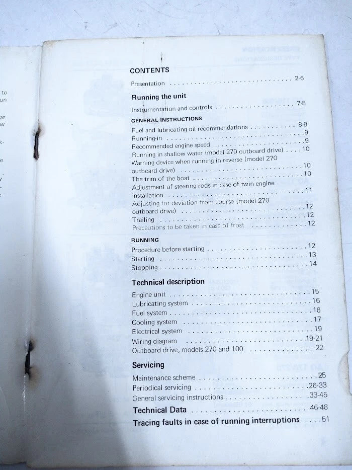 Instruction Book for Volvo Penta Aquamatic 2388B