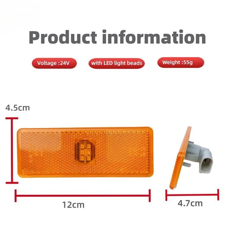 6X Side Marker Indicator Flasher Lights for Mercedes Actros Antos